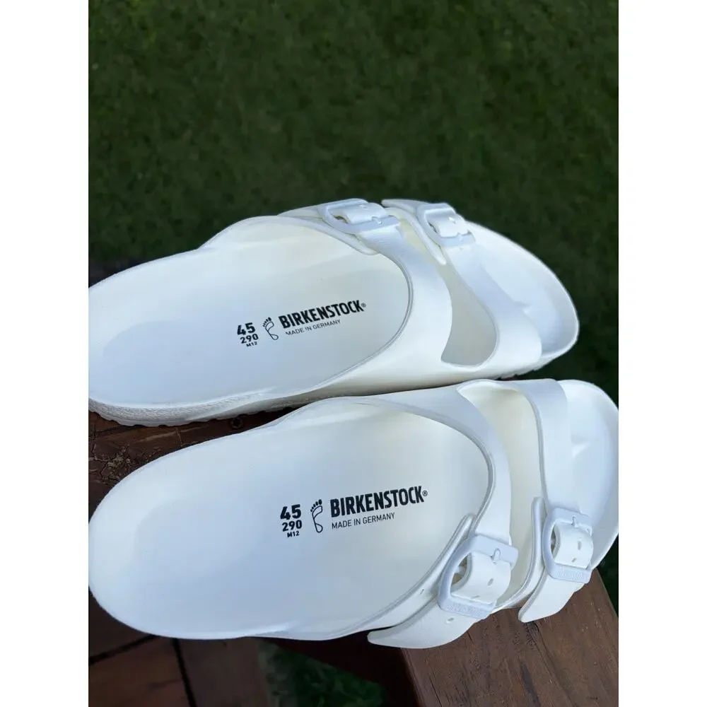 Birkenstock Arizona EVA White Slide Sandals Men US 12 EU 45 Regular